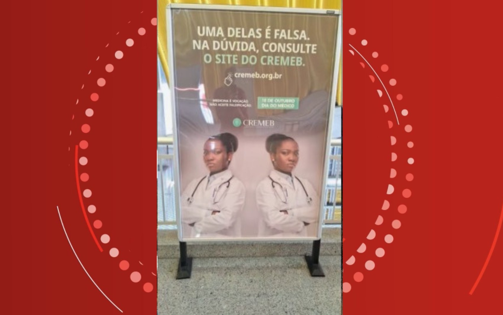 Professora denuncia racismo em campanha publicitária do Cremeb em Salvador: 'reforça estereótipo'