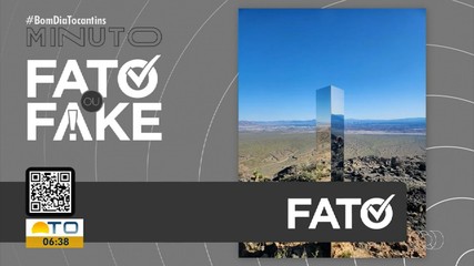 Foto de objeto misterioso encontrado em Las Vegas e confirmado no Fato ou Fake