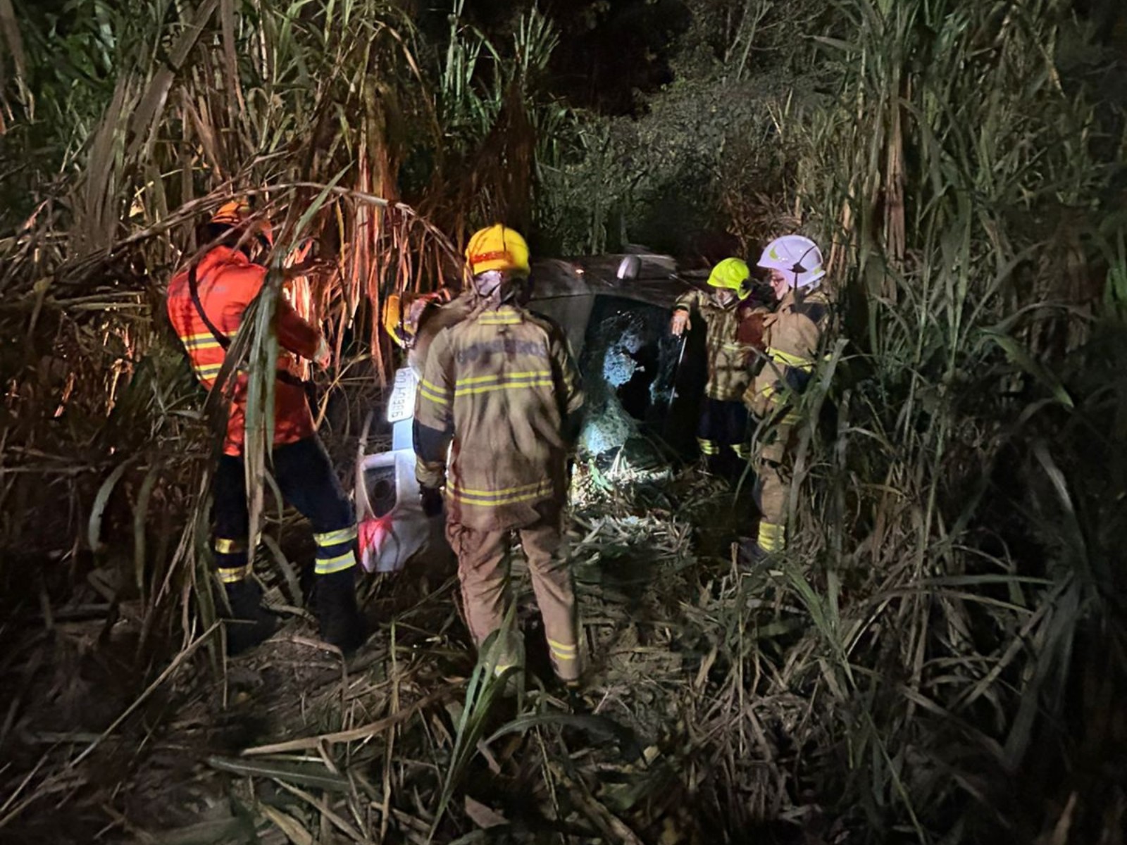 Carro capota e cai em ribanceira na BR-364 em Rio Branco | G1