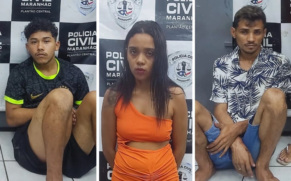 Leonidas Cunha Ribeiro foi preso com outros dois suspeitos por participar assalto em São Luís (MA) — Foto: Divulgação/Polícia Militar
