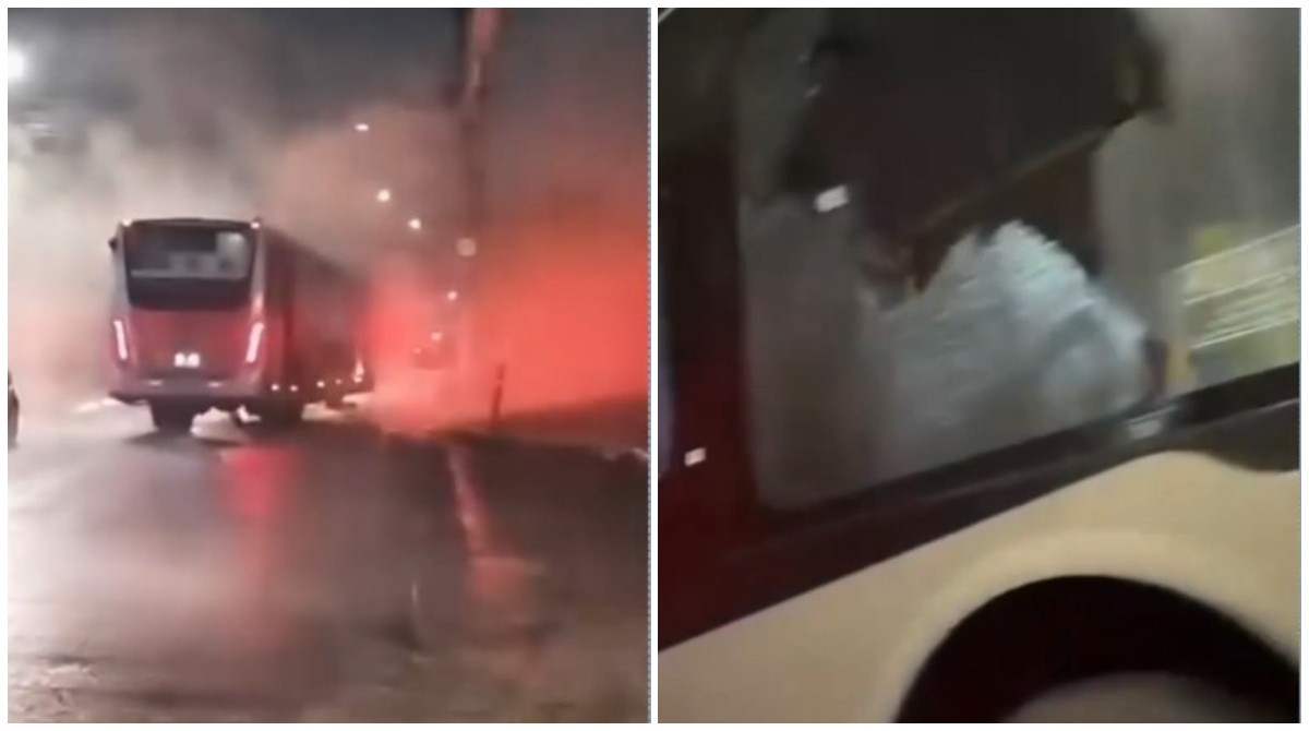Ônibus é incendiado em Osasco por cerca de 15 manifestantes