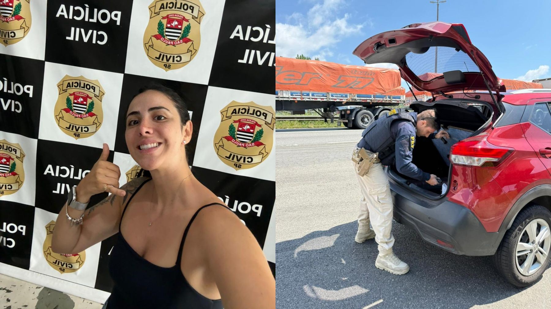 Vídeo: influenciadora vai parar em delegacia após pegar carona em aplicativo e polícia descobrir contrabando de canetas emagrecedora no carro, no Paraná