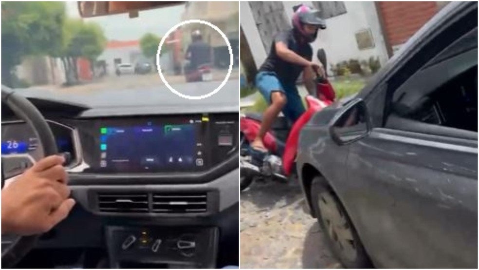 Suspeito de homicídio é preso após perseguição pelas ruas de Quixadá. — Foto: Delegacia de Quixadá/ Reprodução