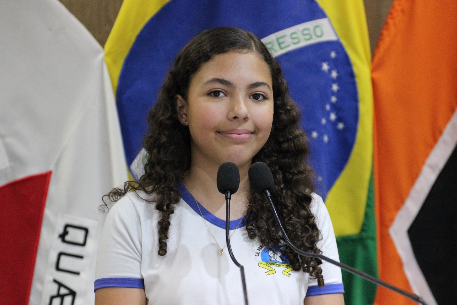VÍDEO: Aluna de 12 anos sobe à tribuna da Câmara para defender melhorias no entorno da escola em Divinópolis