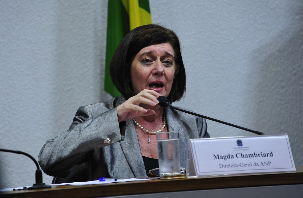 Foto de arquivo - Magda Chambriard durante oitiva em 26/22/2014 , quando era diretora-geral da ANP — Foto: Laycer Tomaz / Câmara dos Deputados