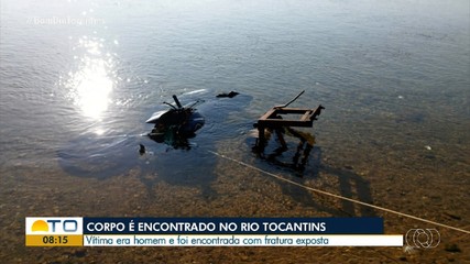 Corpo de homem é encontrado com fratura exposta no Rio Tocantins