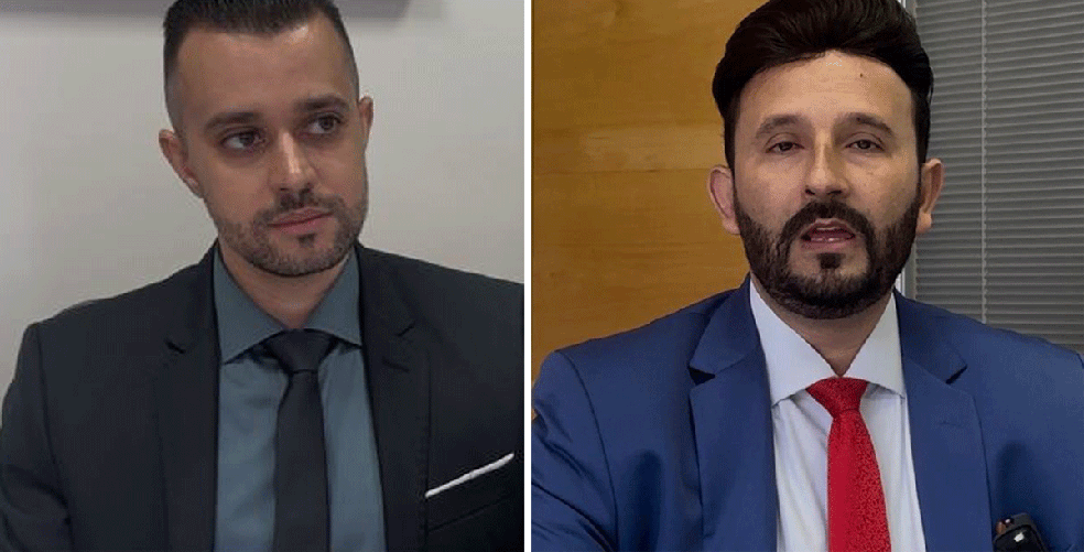 Caio Muniz e Geraldo Bezerra, advogados de PC, que conseguiram convencer a Justiça a não encerrar o caso da morte do influencer como suicídio — Foto: Kleber Tomaz/g1