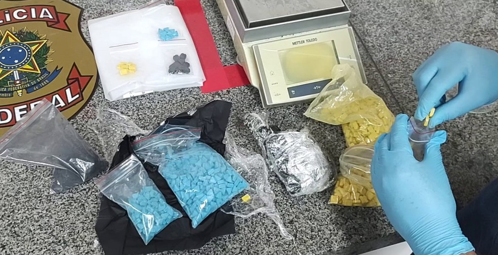 Ecstasy apreendido pela Polícia Federal nos Correios em Natal — Foto: Divulgação