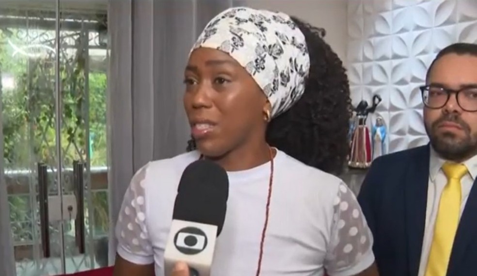 Marineide Sousa foi vítima de intolerância religiosa no metrô de Salvador — Foto: Reprodução/TV Bahia