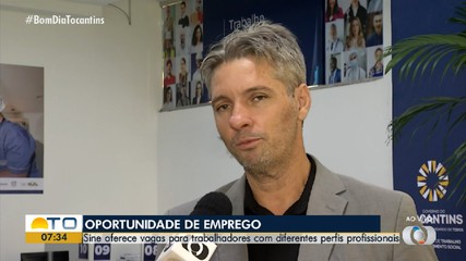 Sine oferta mais de 800 vagas de emprego em cidades do Tocantins