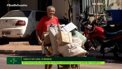 Empresa de material reciclável incentiva coleta por moradores em Novo Acordo