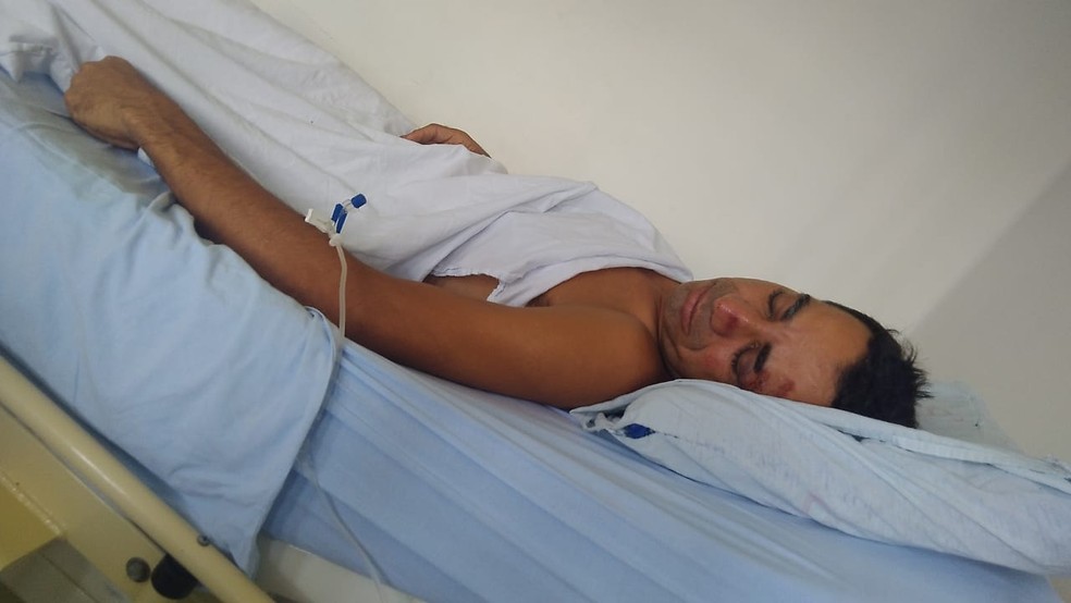 Homem é beleado por policial em Aguaí — Foto: Arquivo pessoal