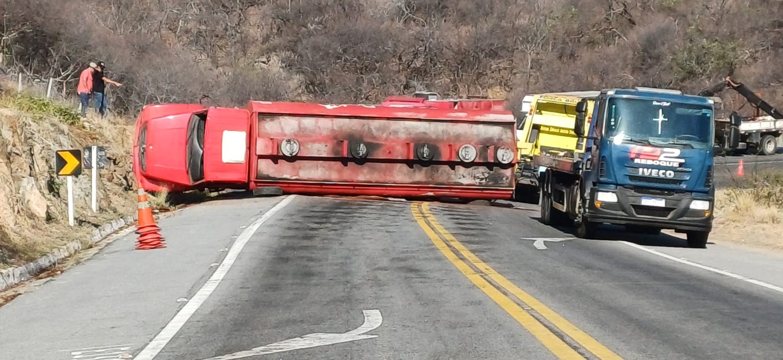 Trânsito na serra de Santa Luzia é liberado após mais de 24 horas com interdição; VÍDEO