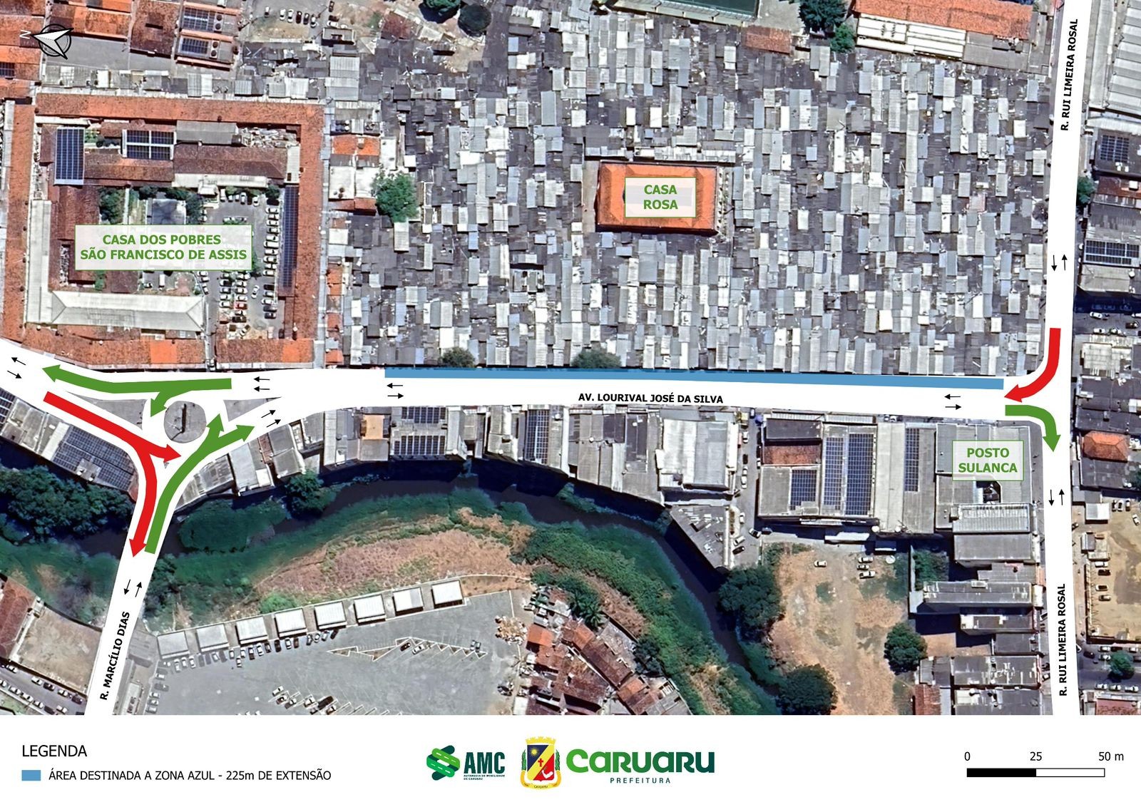 Av. Lourival José da Silva terá novas 45 vagas de estacionamento rotativo 