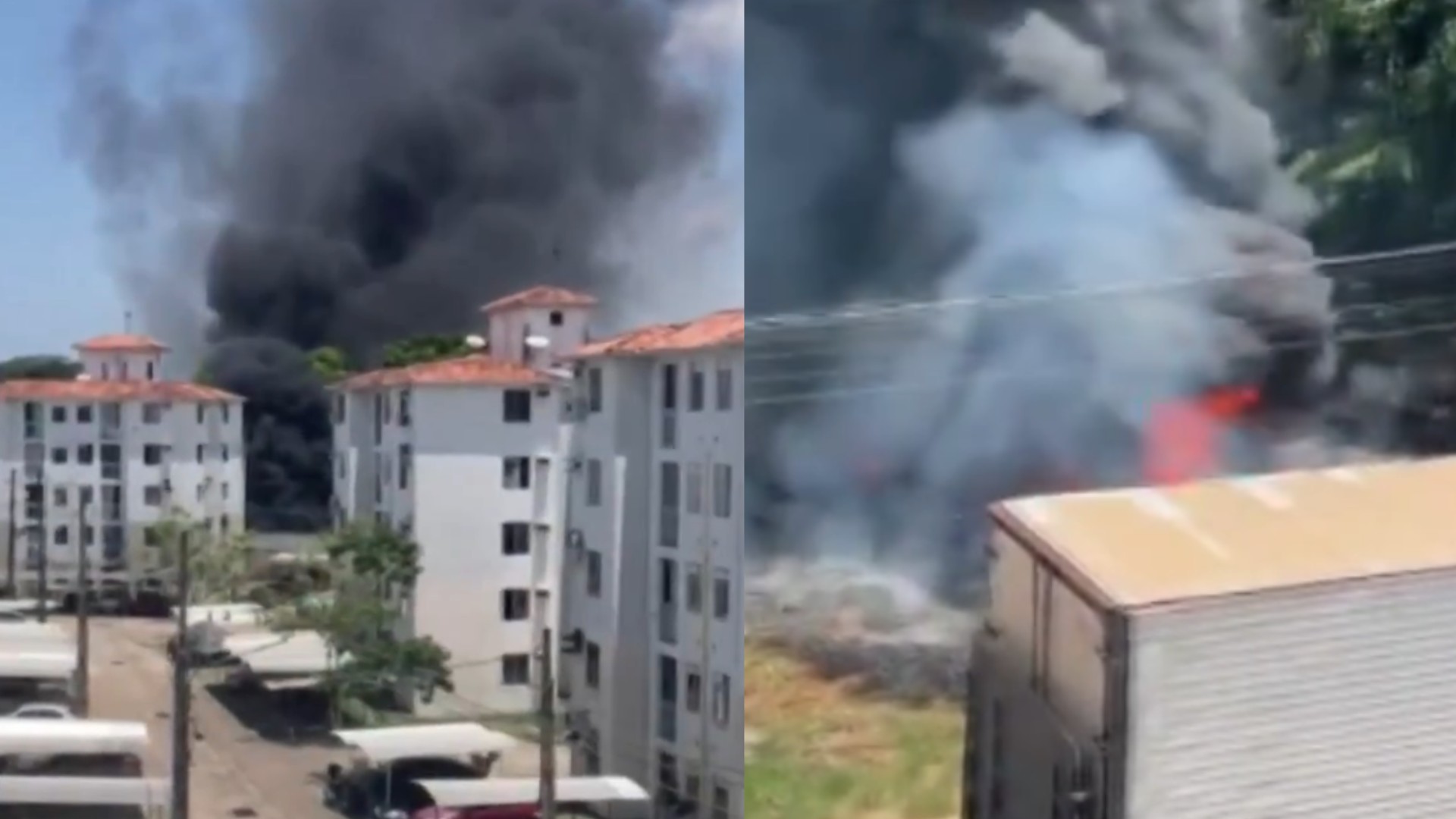 Princípio de incêndio próximo ao Utinga assusta moradores de Ananindeua; VÍDEO