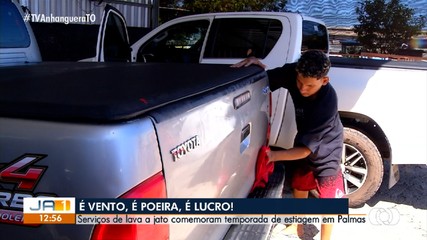 Período de estiagem e ventania em Palmas aumenta procura por serviços de lava a jato