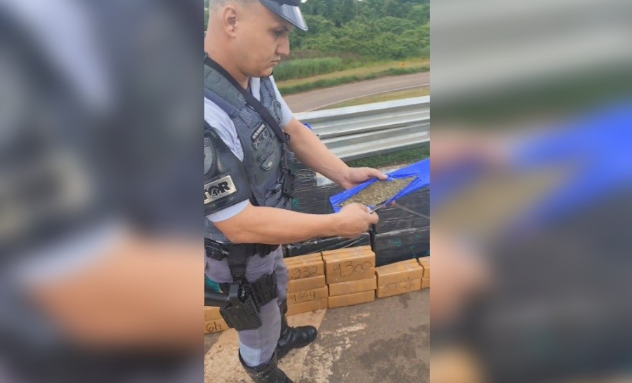 Primos são presos com 300 tijolos de maconha no interior de SP 