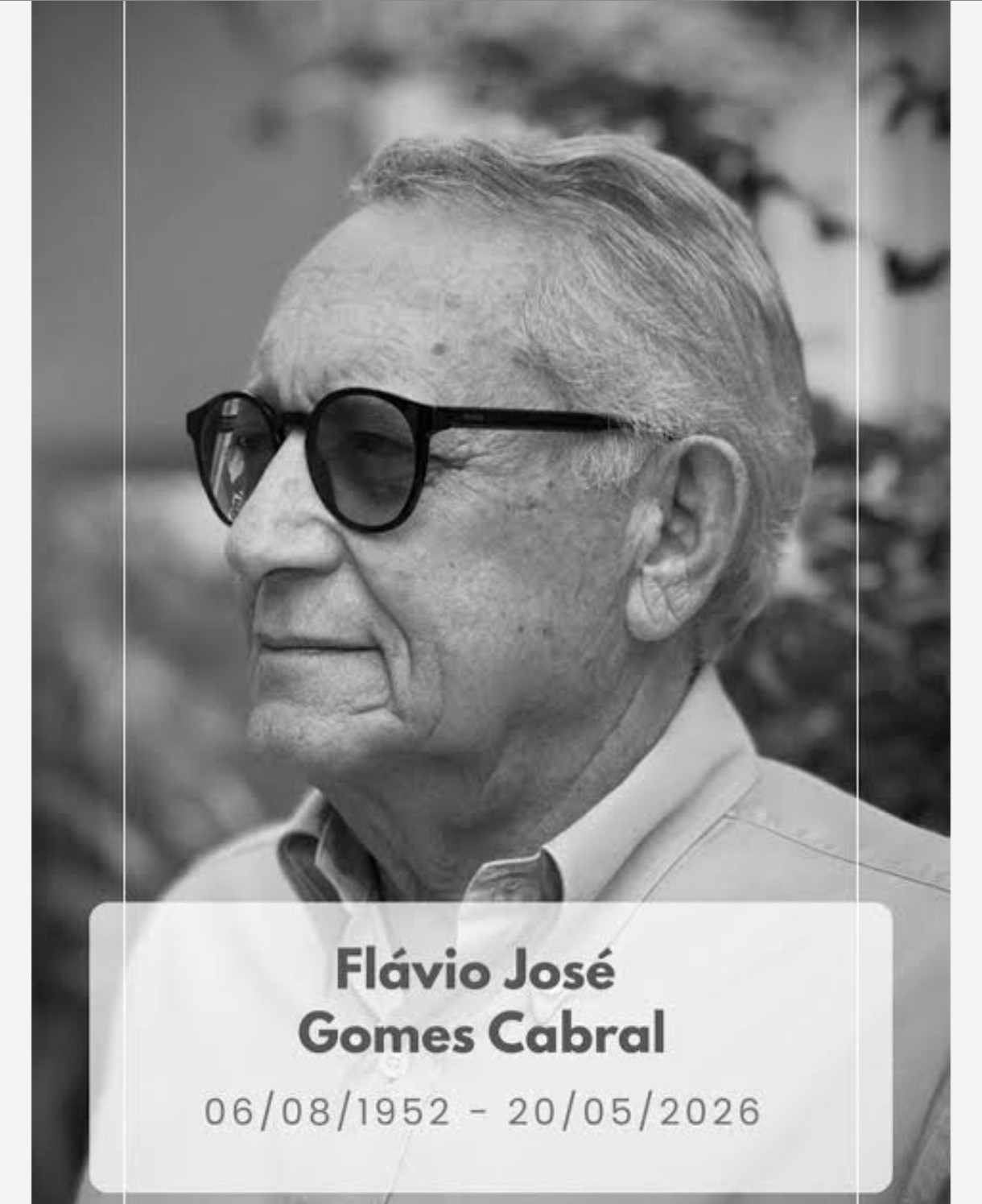 Morre Flávio Cabral, assessor especial de comunicação da 3ªSR da Codevasf