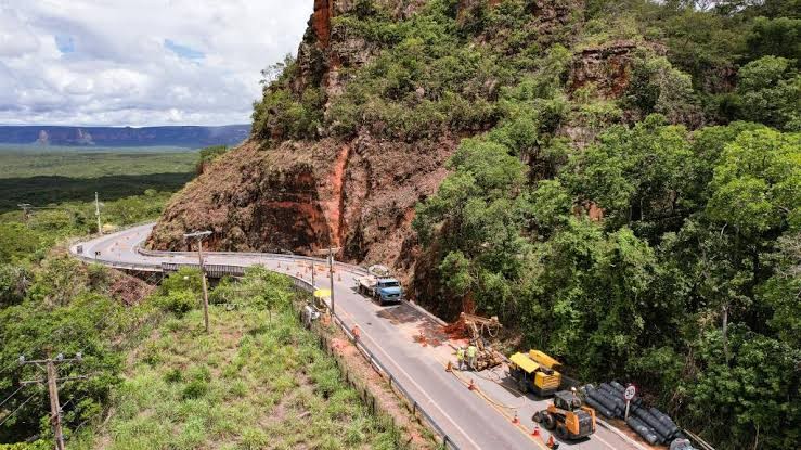 Saiba como fica o tráfego na estrada para Chapada dos Guimarães (MT) durante obras