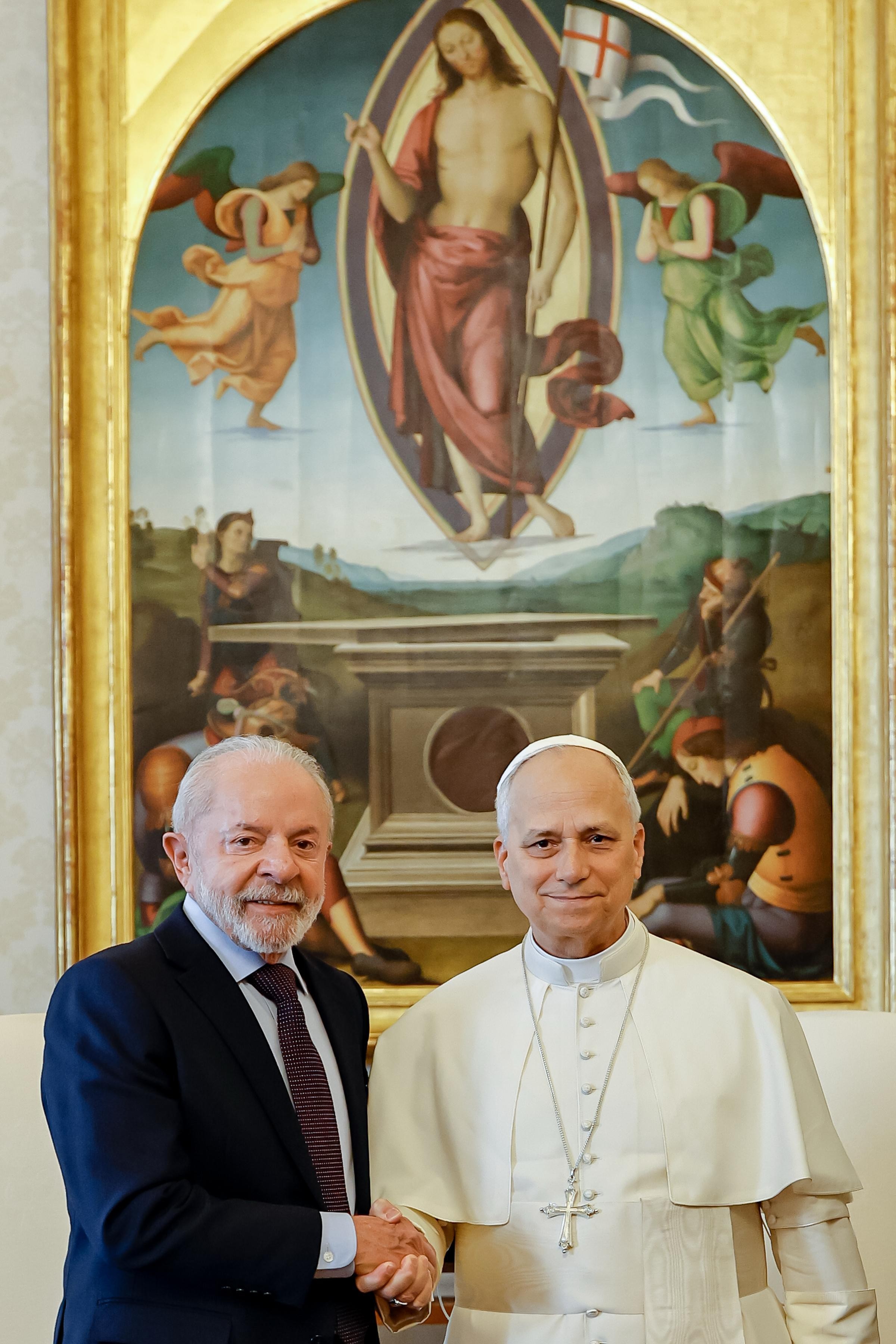 Lula se encontra com Papa Leão XIV no Vaticano