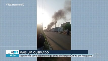 Corpo Bombeiros é chamado para apagar incêndio de carro em Araguaína