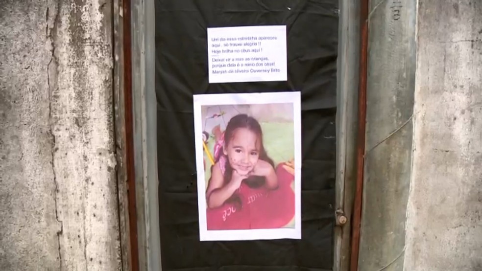 Creche em que Maryah de Oliveira Ouverney Brito, de três anos, amanheceu de luto em São Mateus, no Espírito Santo — Foto: Reprodução/TV Gazeta