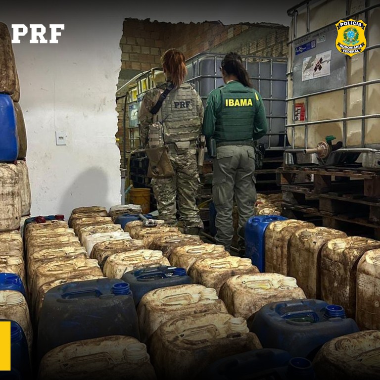 PRF apreende mais de 3 mil litros de combustível em depósito clandestino na zona Oeste de Boa Vista