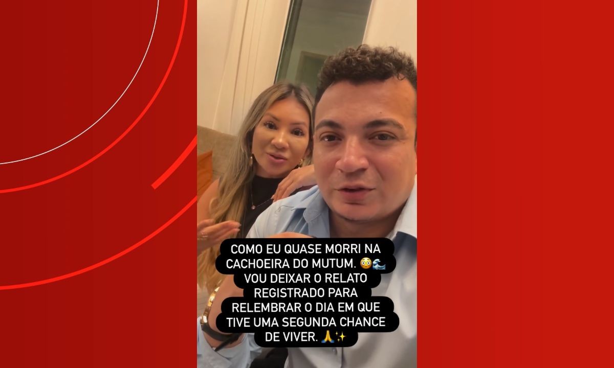 Advogado relata susto após ser arrastado por redemoinho em cachoeira no AM: 'cheguei a pensar que ia morrer'