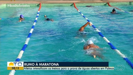 Atletas intensificam treinos para a prova de águas abertas em Palmas