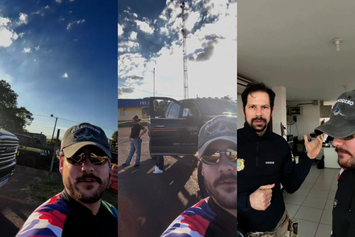 Influenciador tem caminhonete de luxo apreendida com sistema antipoluição adulterado em MS; entenda