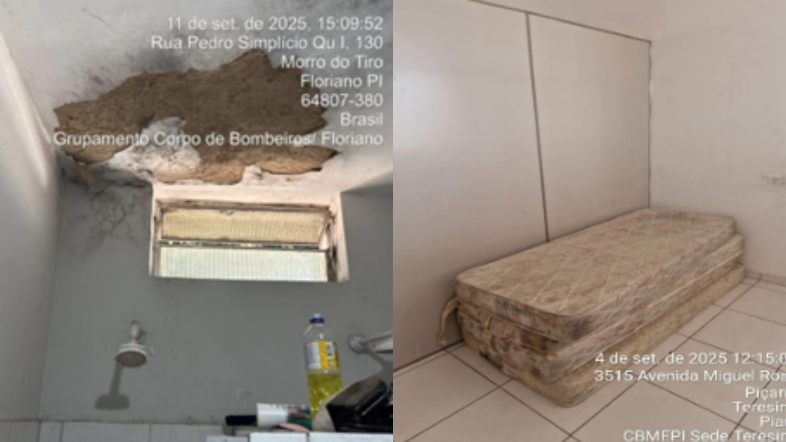 Registros de auditoria mostram viaturas e alojamentos do Corpo de Bombeiros mal conservados