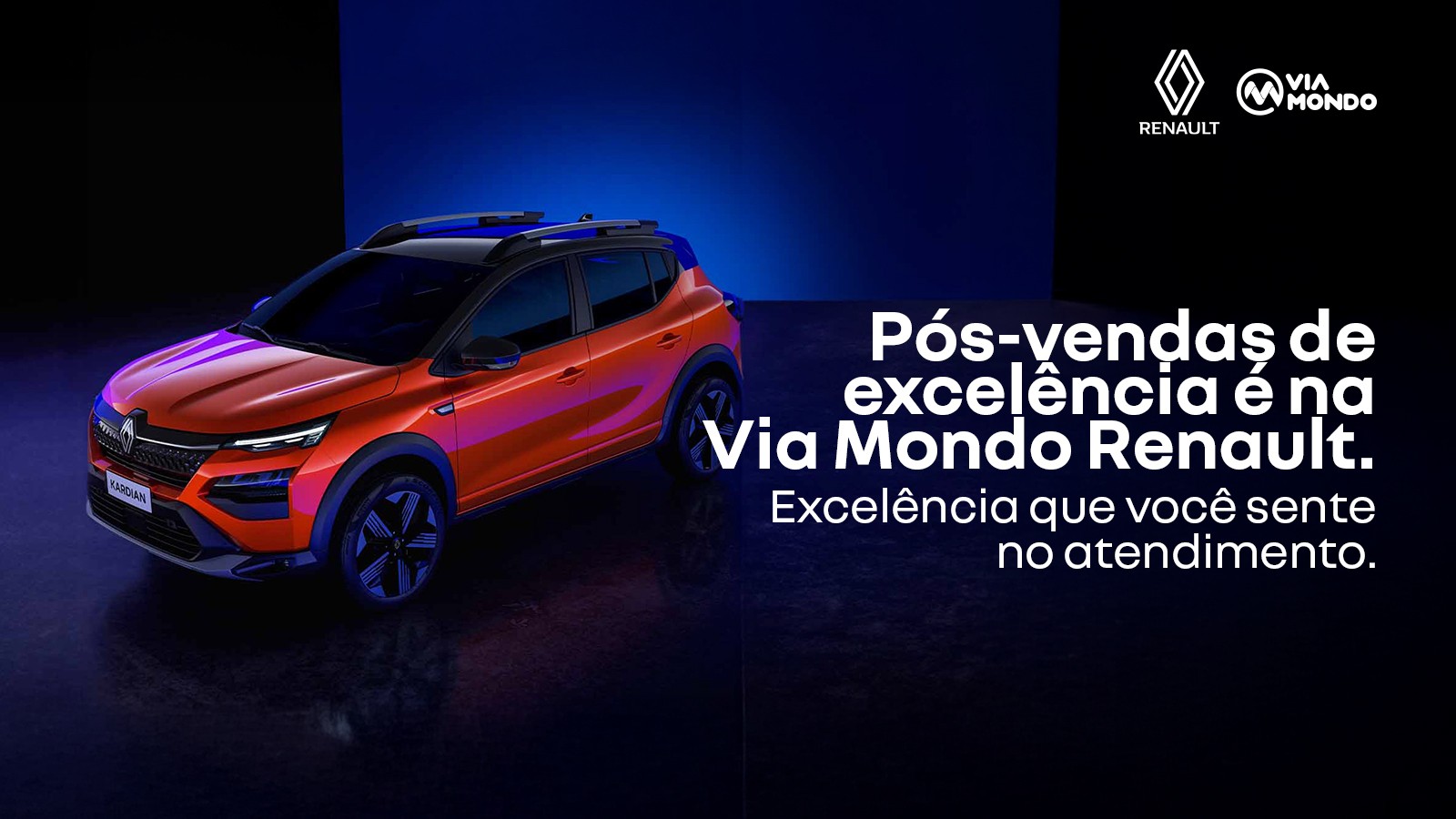 Pós-vendas de excelência é na Via Mondo Renault.