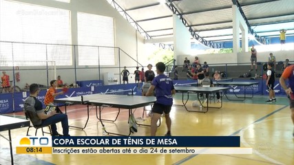 Estão abertas as inscrições da Copa Escolar de Tênis de Mesa
