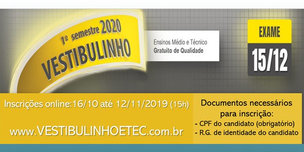 Vestibulinho da Etec