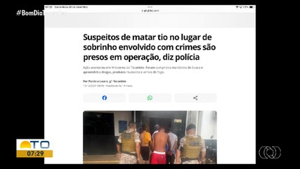 Saiba quais os assuntos em destaque no portal g1 Tocantins