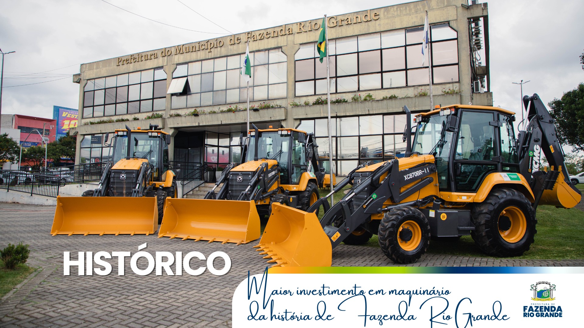 Investimento em maquinário de mais de R$ 5 Mi fortalece a infraestrutura viária de Fazenda Rio Grande