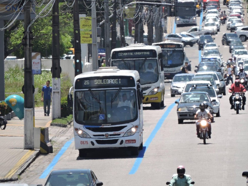 Ônibus do transporte público em Natal, Rio Grande do Norte — Foto: STTU/Divulgação