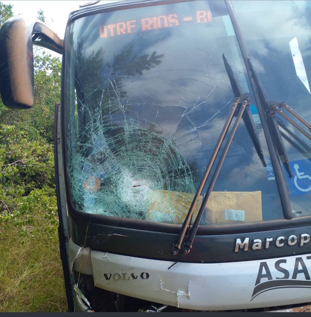 Ciclista embriagado morre ao ser atingido por ônibus na BR-174, região Sul de Roraima