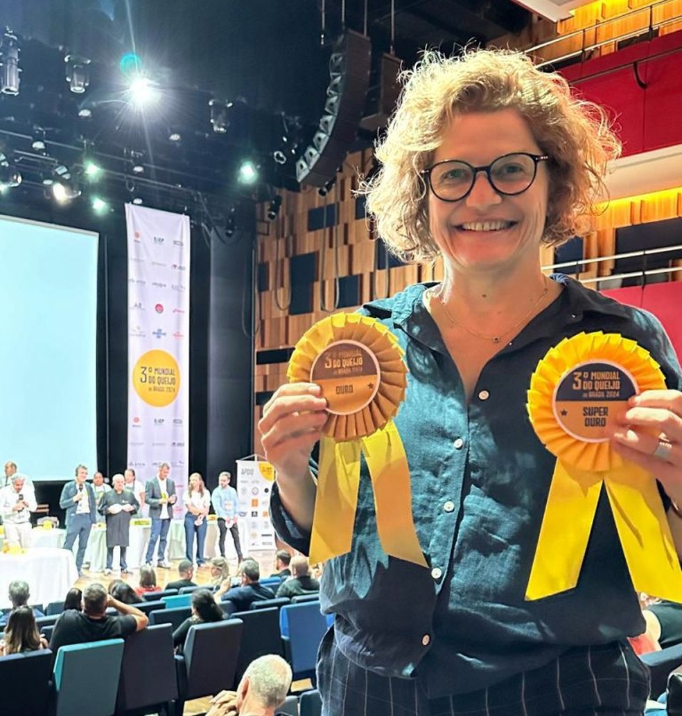 Louise Fonseca, da Coalhada's, de Juiz de Fora, também recebeu dois prêmios no Mundial do Queijo — Foto: Coalhada's/Divulgação