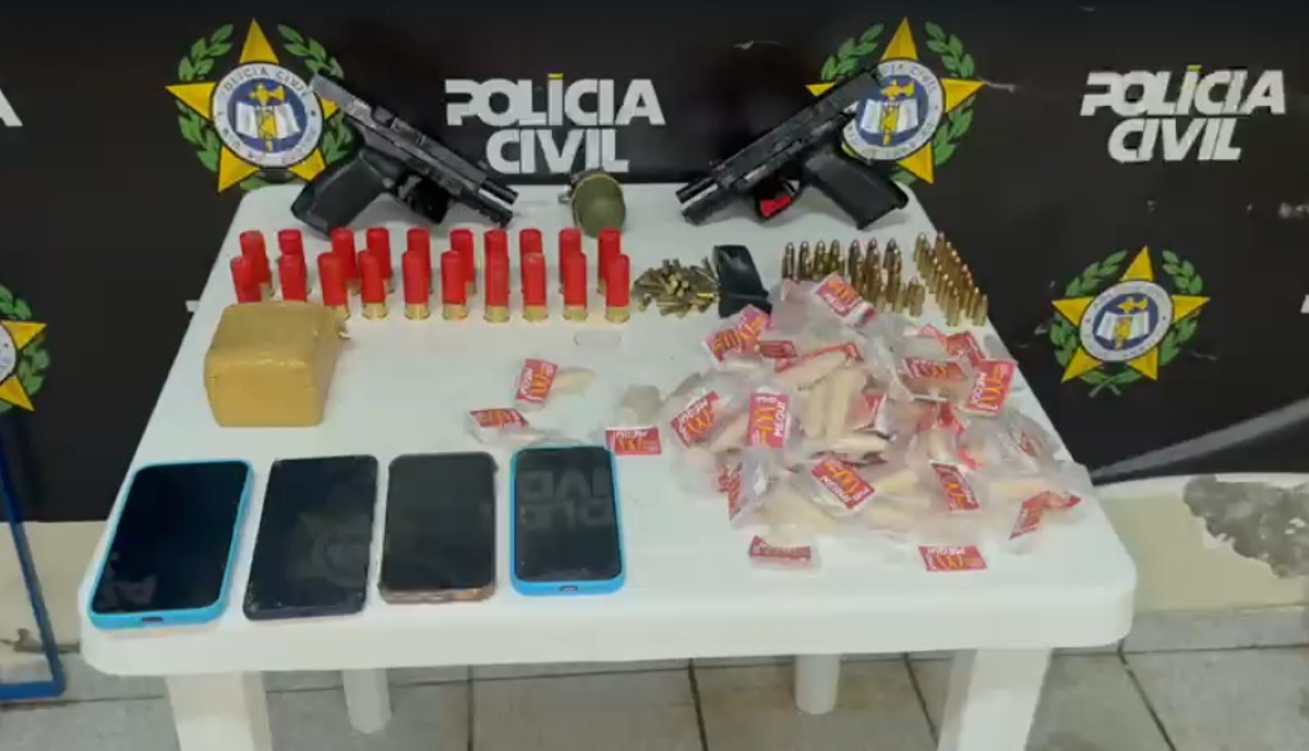 Operação em Volta Redonda: quatro presos e granada apreendida | G1