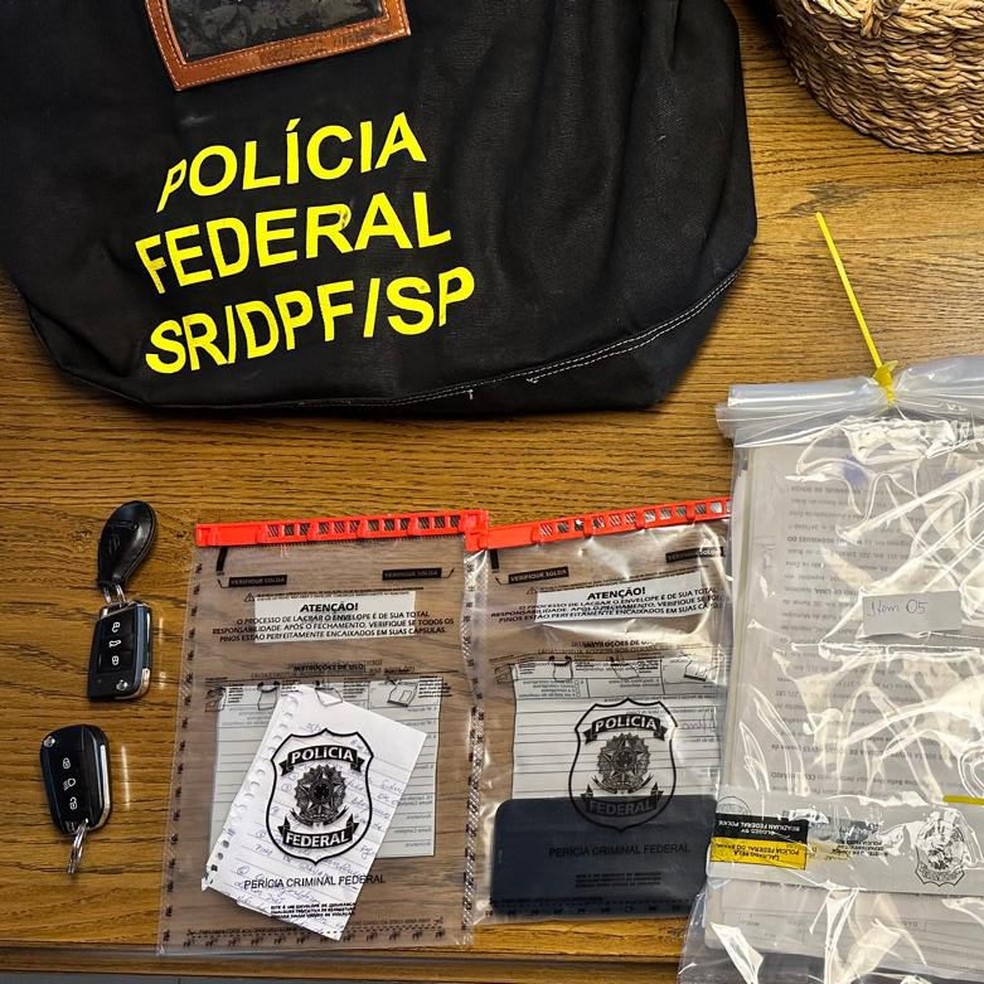 Documentos foram apreendidos pela PF de Campinas — Foto: Polícia Federal/Divulgação