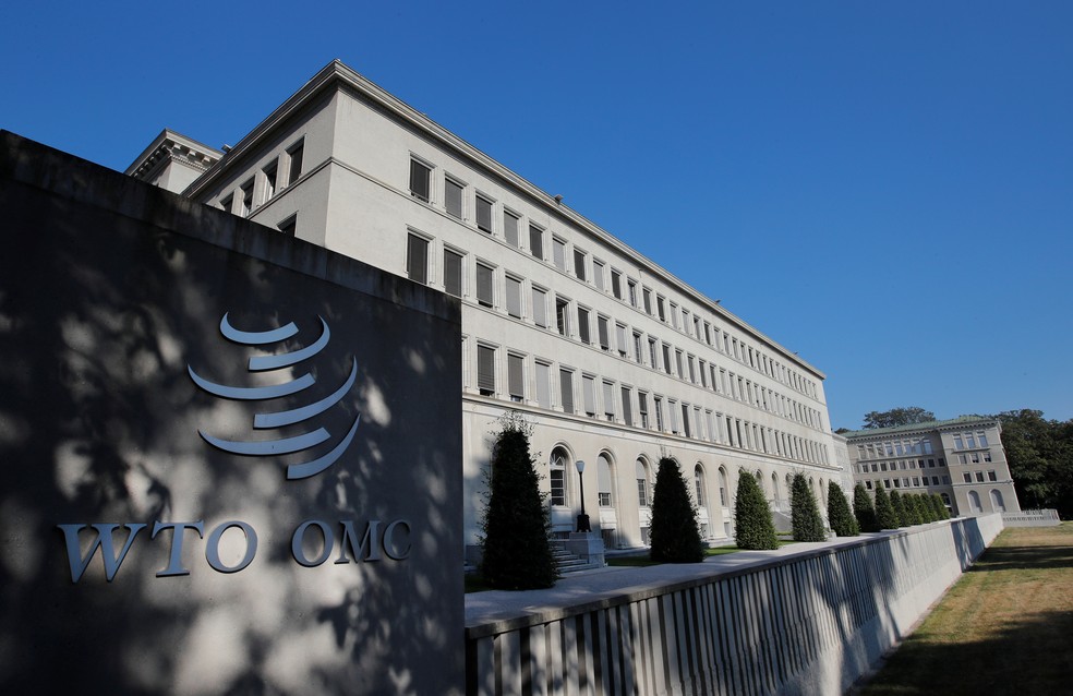 Prédio da OMC em Genebra — Foto: Denis Balibouse/Reuters