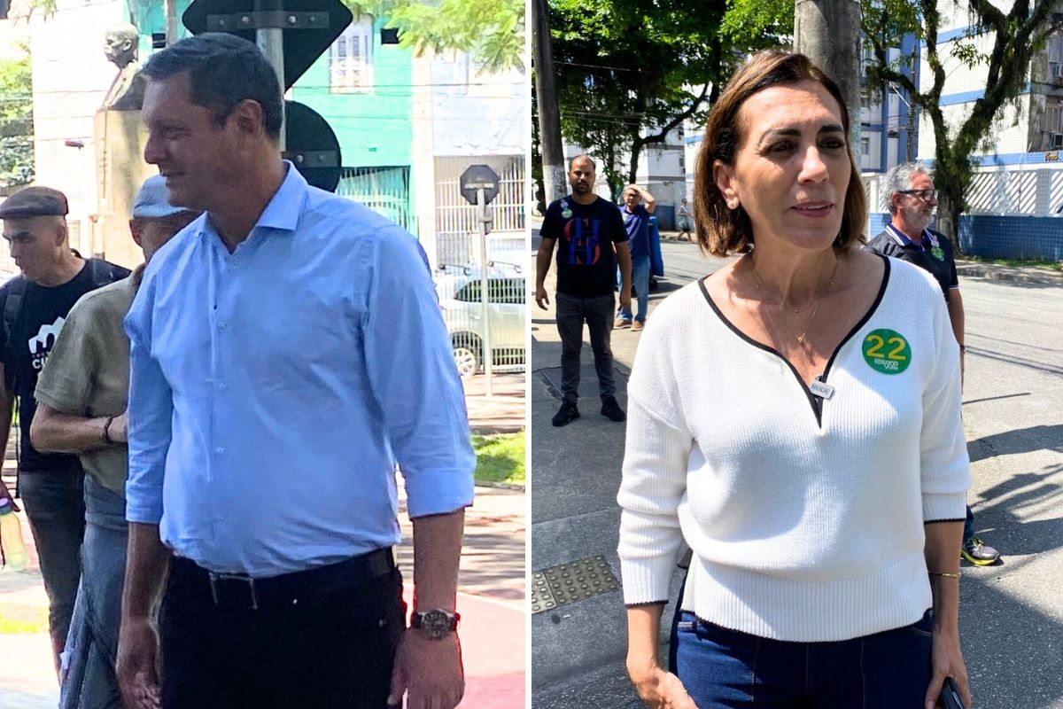 Minicidade do Trânsito e caminhada: Veja como foi a terça-feira dos candidatos à Prefeitura de Santos