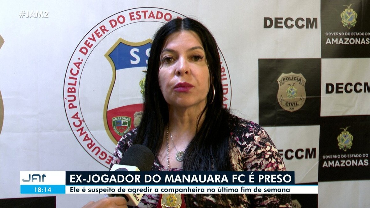 Jogador de futebol é preso suspeito de  agredir namorada em Manaus 