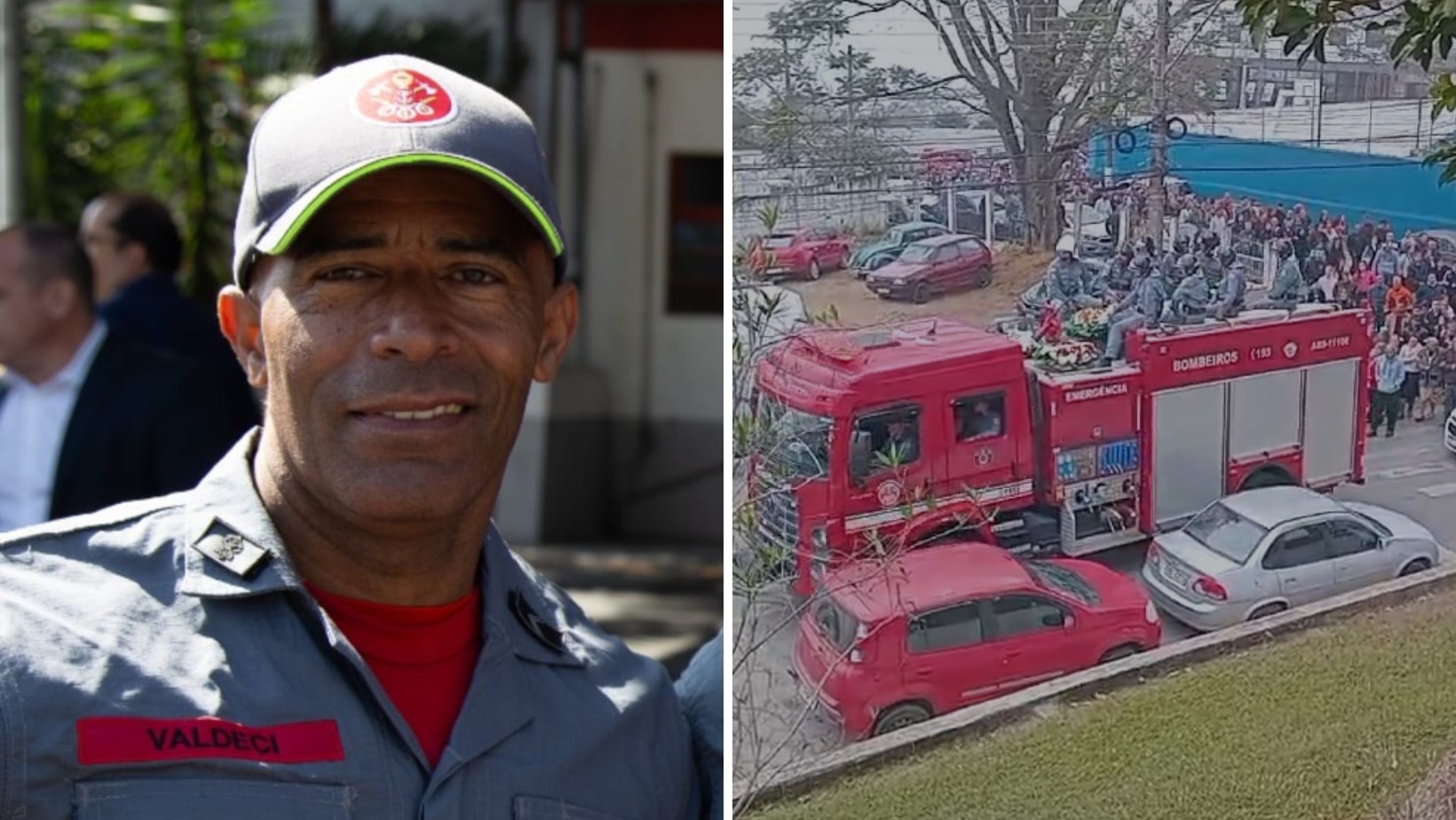Com cortejo e homenagens militares, bombeiro que morreu após queda de 10 metros é sepultado em Igaratá, SP