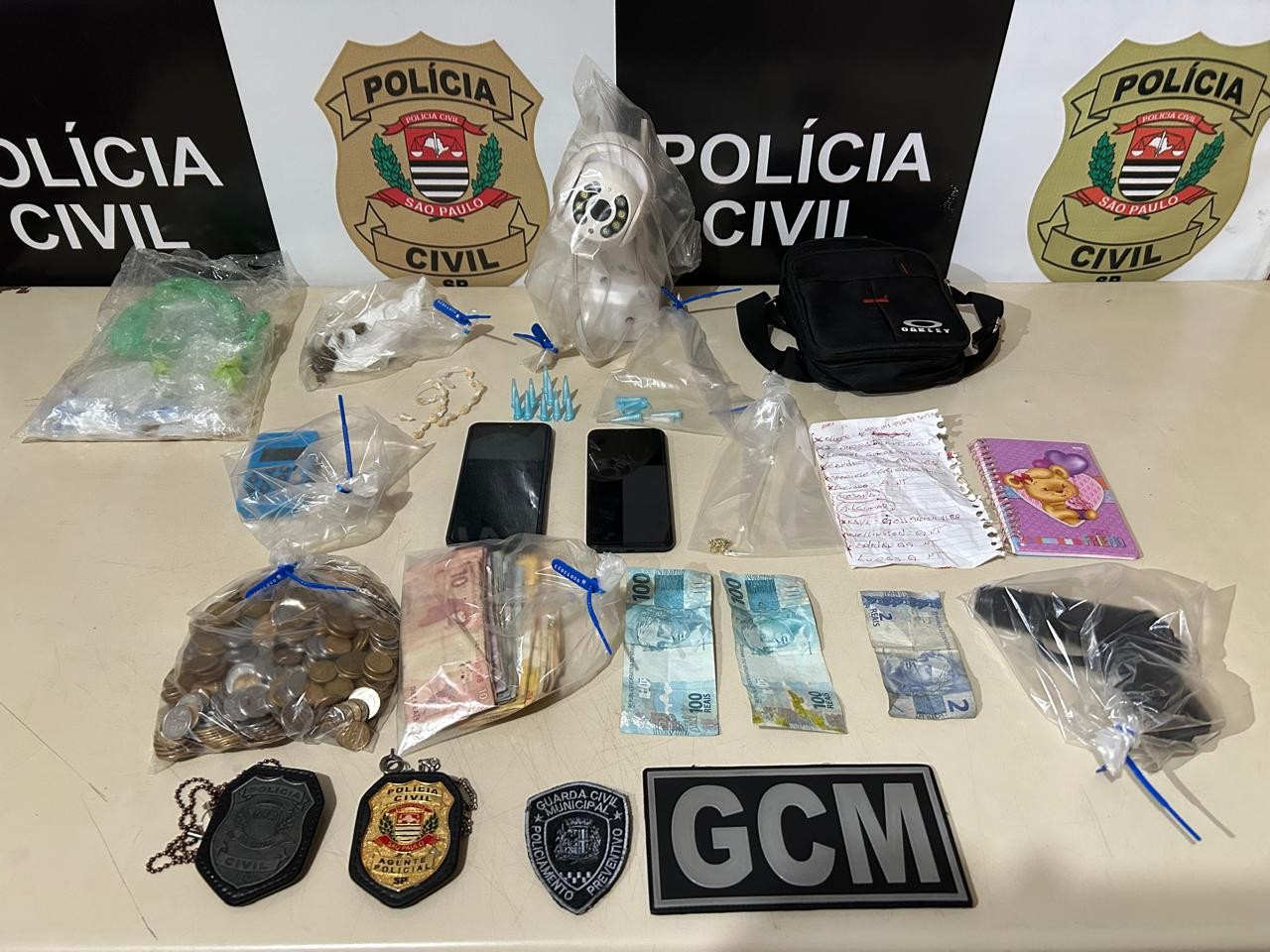 Polícia Civil prende suspeitos de tráfico e roubos em Guareí 