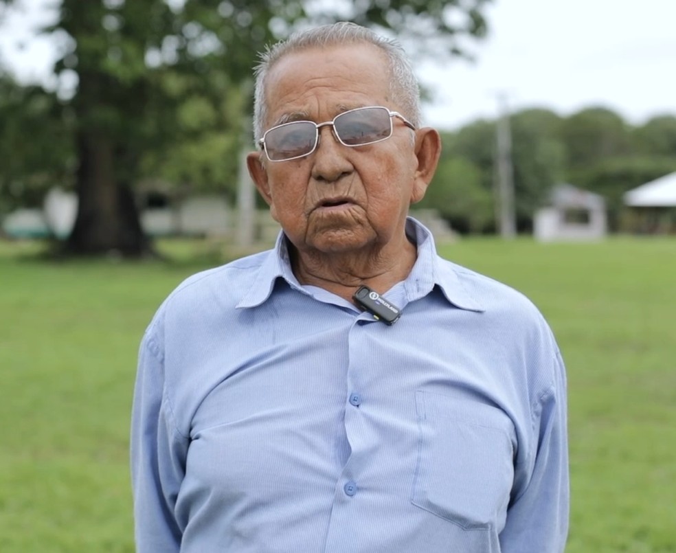 Coordenador da comunidade Nossa Senhora do Perpétuo Socorro, na RDS Rio Negro, Sebastião Pereira da Silva — Foto: Reprodução