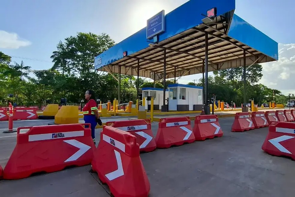 Pedágio em rodovia no Pará. — Foto: Divulgação / Rota do Pará