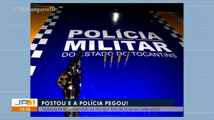 Adolescente é apreendido após postar fotos de arma nas redes sociais