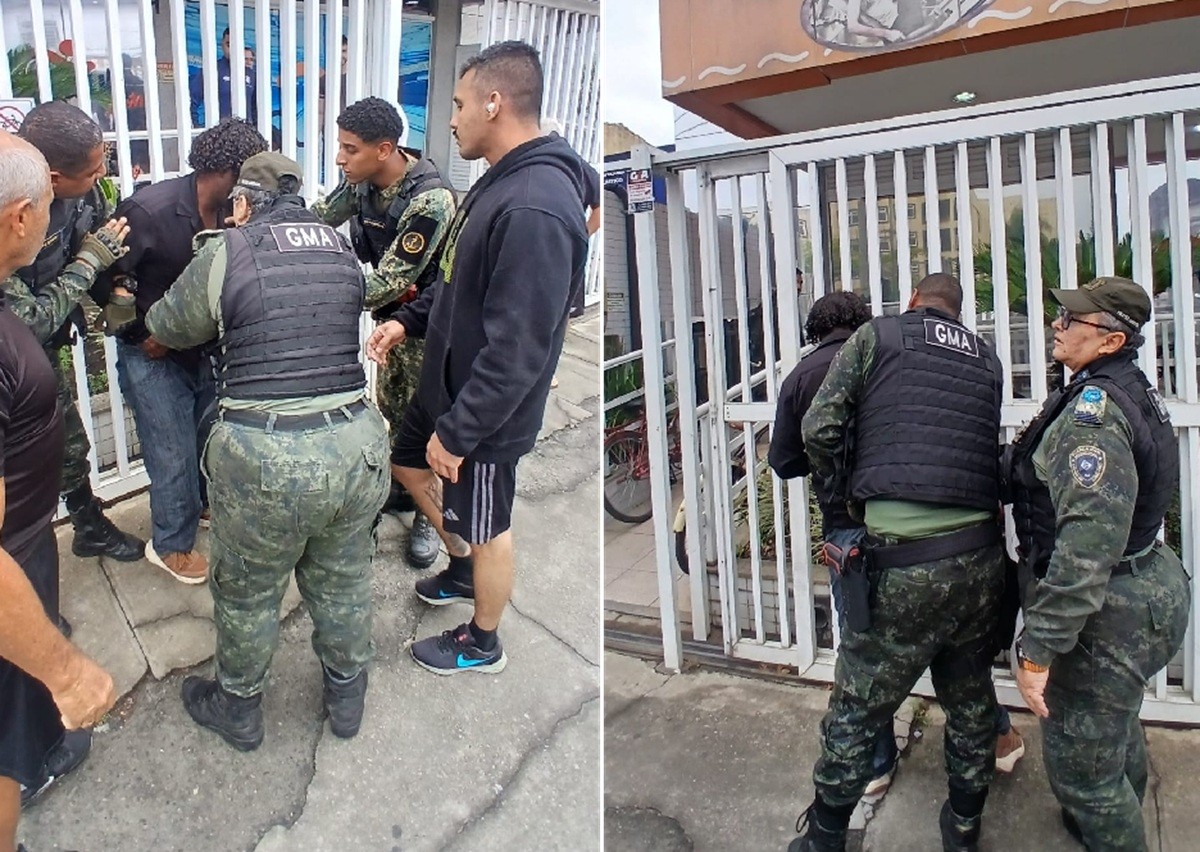 Homem agarra mulher dentro de academia e é contido por frequentadores em Cabo Frio